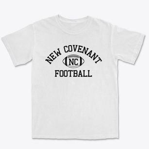 New Covenant Christian School Classic Football Premium Heavyweight T-shirt