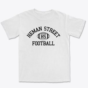 Heman Street School Classic Football Premium Heavyweight T-shirt