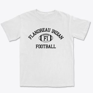 Flandreau Indian High School Classic Football Premium Heavyweight T-shirt