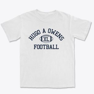 Hugo A Owens School Classic Football Premium Heavyweight T-shirt