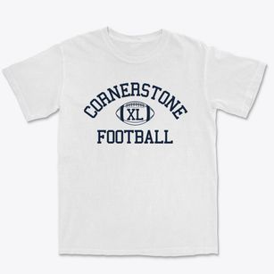 Cornerstone Christian School Classic Football Premium Heavyweight T-shirt