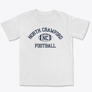 North Crawford School Classic Football Premium Heavyweight T-shirt