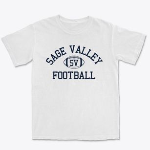 Sage Valley Junior High School Classic Football Premium Heavyweight T-shirt