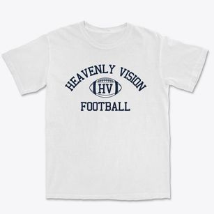 Heavenly Vision Christian Day School Classic Football Premium Heavyweight T-shirt