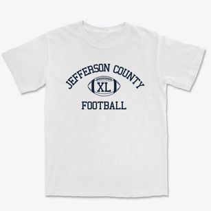 Jefferson County Open School Classic Football Premium Heavyweight T-shirt