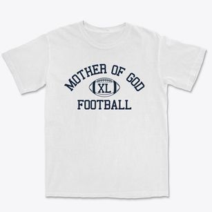 Mother Of God Parish Classic Football Premium Heavyweight T-shirt