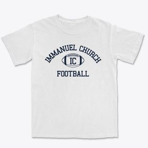 Immanuel Church School Classic Football Premium Heavyweight T-shirt