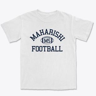 Maharishi School Of Enlightenment Classic Football Premium Heavyweight T-shirt