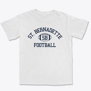 Saint Bernadette School Classic Football Premium Heavyweight T-shirt