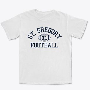 Saint Gregory The Great School Classic Football Premium Heavyweight T-shirt