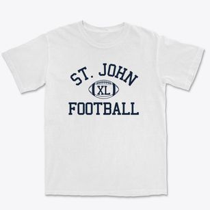 Saint John The Evangelist School Classic Football Premium Heavyweight T-shirt