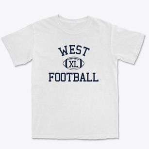 West Junior High School Classic Football Premium Heavyweight T-shirt