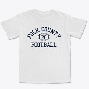 Polk County High School Classic Football Premium Heavyweight T-shirt