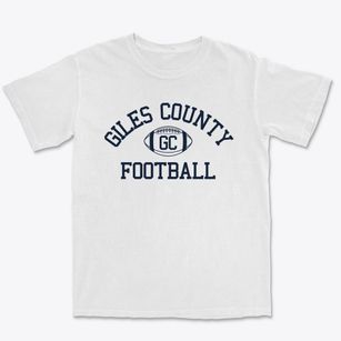 Giles County High School Classic Football Premium Heavyweight T-shirt