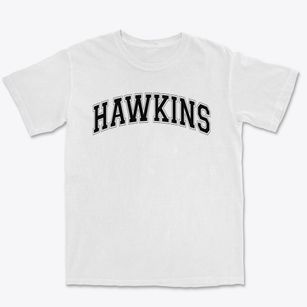 Hawkins Elementary School Varsity Arch Premium Heavyweight T-shirt