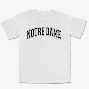 Notre Dame Elementary School Varsity Arch Premium Heavyweight T-shirt