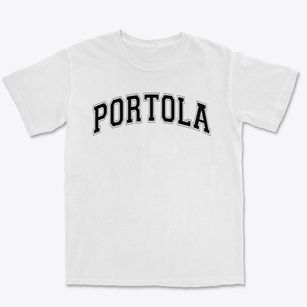 Portola Elementary School Varsity Arch Premium Heavyweight T-shirt