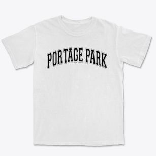 Portage Park Elementary School Varsity Arch Premium Heavyweight T-shirt