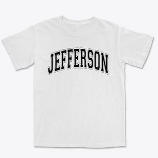 Jefferson Elementary School Varsity Arch Premium Heavyweight T-shirt
