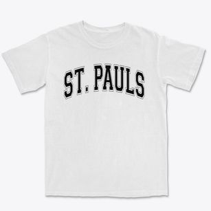 Saint Pauls Lutheran School Varsity Arch Premium Heavyweight T-shirt