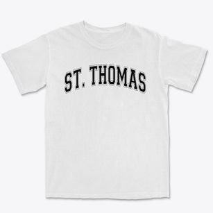 St Thomas Aquinas Parish Varsity Arch Premium Heavyweight T-shirt