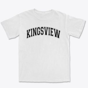 Kingsview Middle School Varsity Arch Premium Heavyweight T-shirt