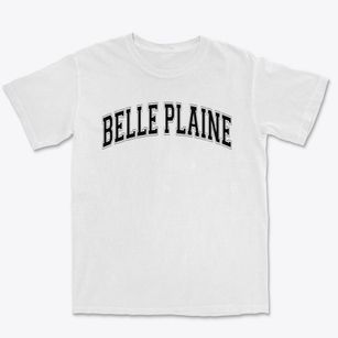 Belle Plaine Junior High School Varsity Arch Premium Heavyweight T-shirt