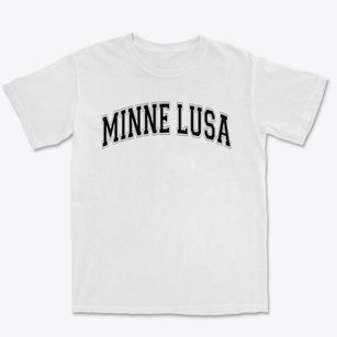 Minne Lusa Elementary School Varsity Arch Premium Heavyweight T-shirt