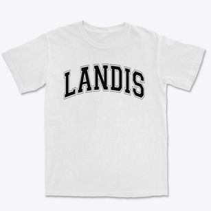 Landis Elementary School Varsity Arch Premium Heavyweight T-shirt