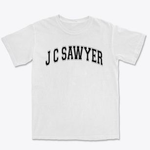 J C Sawyer Elementary School Varsity Arch Premium Heavyweight T-shirt