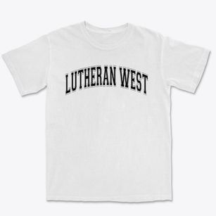 Lutheran West Varsity Arch Premium Heavyweight T-shirt