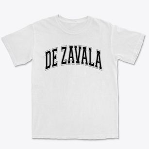 De Zavala Elementary School Varsity Arch Premium Heavyweight T-shirt