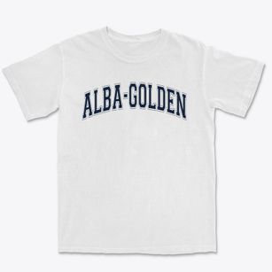 Alba-golden High School Varsity Arch Premium Heavyweight T-shirt