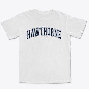 Hawthorne Elementary School Varsity Arch Premium Heavyweight T-shirt