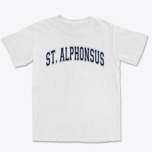 Saint Alphonsus School Varsity Arch Premium Heavyweight T-shirt