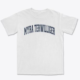 Myra Terwilliger Elementary School Varsity Arch Premium Heavyweight T-shirt