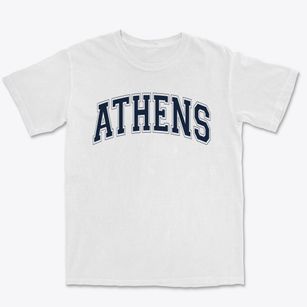 Athens Montessori School Varsity Arch Premium Heavyweight T-shirt