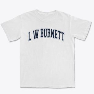 L W Burnett Elementary School Varsity Arch Premium Heavyweight T-shirt