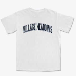 Village Meadows Elementary School Varsity Arch Premium Heavyweight T-shirt