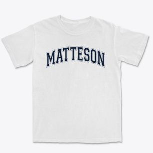 Matteson Elementary School Varsity Arch Premium Heavyweight T-shirt