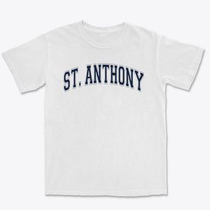 St Anthony Of Padua Parish Varsity Arch Premium Heavyweight T-shirt