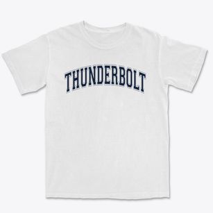 Thunderbolt Middle School Varsity Arch Premium Heavyweight T-shirt