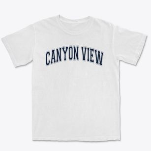 Canyon View Elementary School Varsity Arch Premium Heavyweight T-shirt