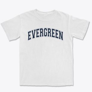 Evergreen Lutheran School Varsity Arch Premium Heavyweight T-shirt