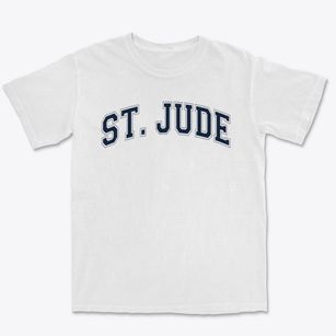 Saint Jude School Varsity Arch Premium Heavyweight T-shirt
