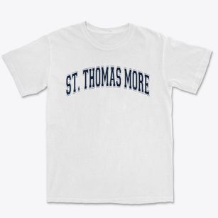 Saint Thomas More School Varsity Arch Premium Heavyweight T-shirt