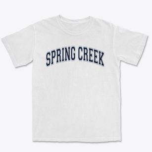 Spring Creek Elementary School Varsity Arch Premium Heavyweight T-shirt