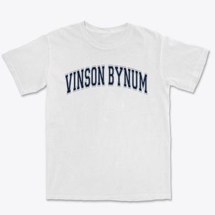 Vinson Bynum Elementary School Varsity Arch Premium Heavyweight T-shirt