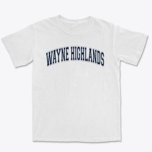 Wayne Highlands Middle School Varsity Arch Premium Heavyweight T-shirt