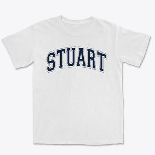 Stuart Elementary School Varsity Arch Premium Heavyweight T-shirt